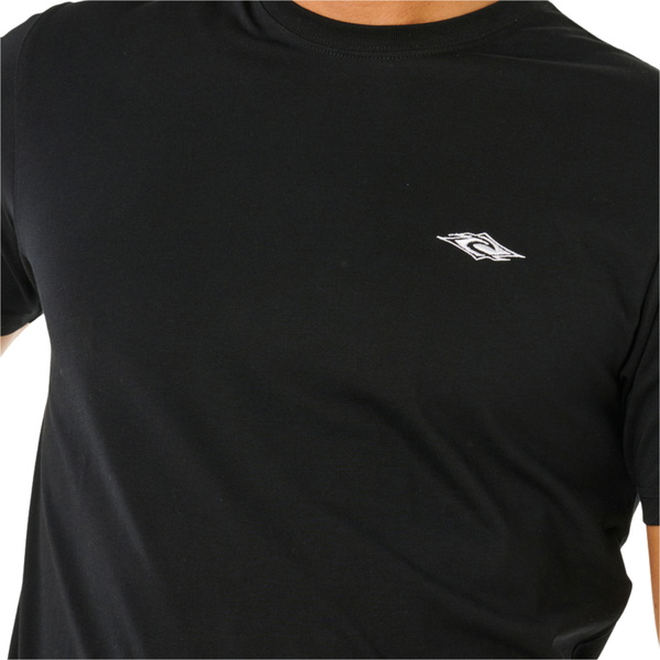 2026 Rip Curl Mens Streamline Embroid T-Shirt 10XMTE - Black